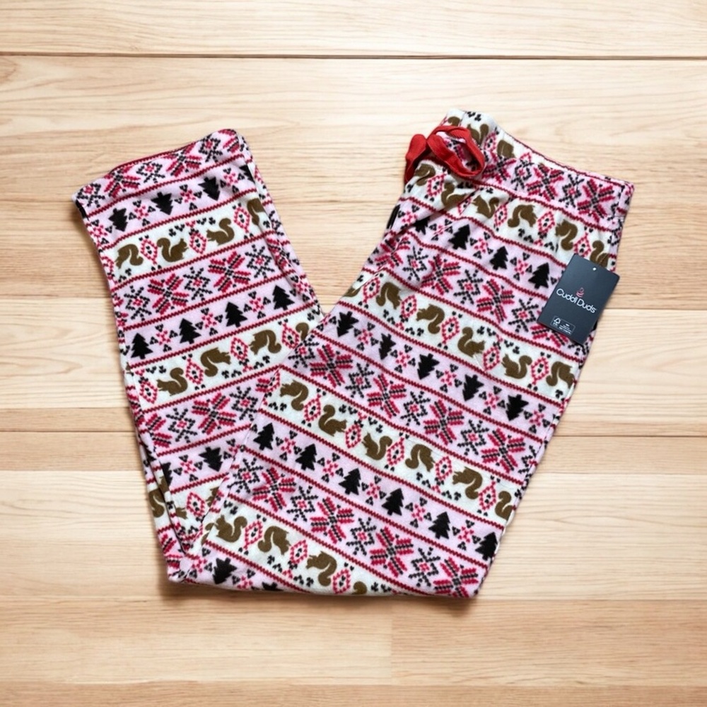 NWT Cuddle Duds Warm Fuzzy Winter Lounge Pants TL
